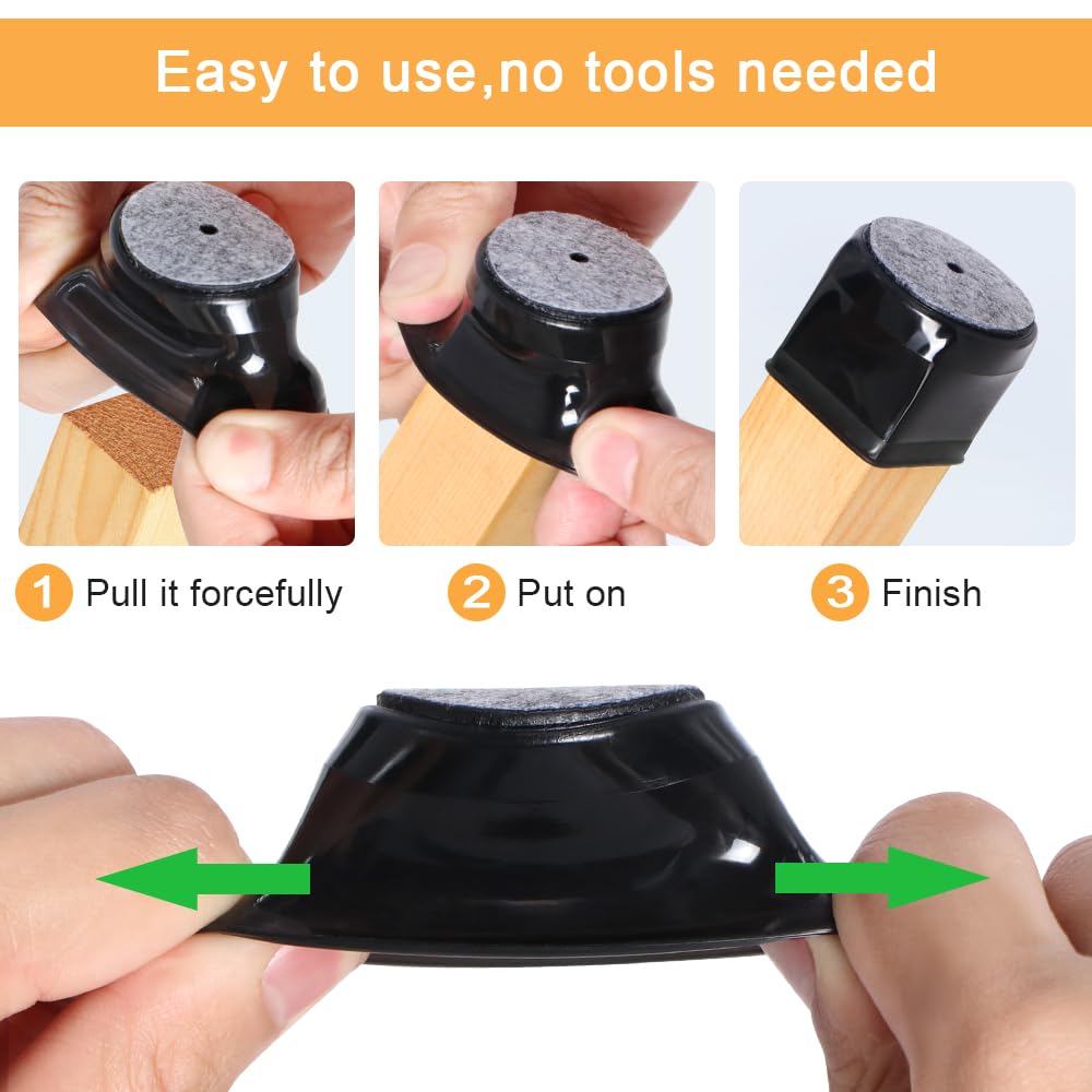 16 Pcs Chair Leg Floor Protect - Furniture Foot Pad 评论和价格