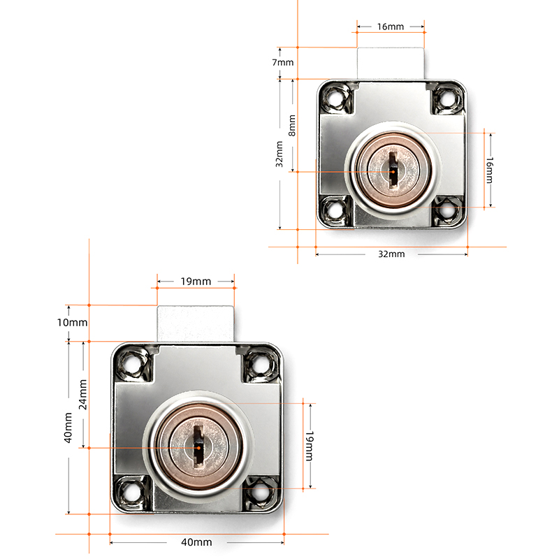^Drawer Locks with 2 Keys Cabi - Furniture Hardware Cam Lock 评论和价格