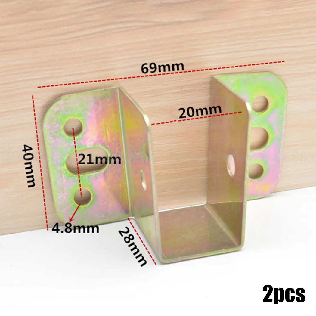 2pcs U Shaped Metal Bed Bracke - Furniture Rails Hardware 评论和价格