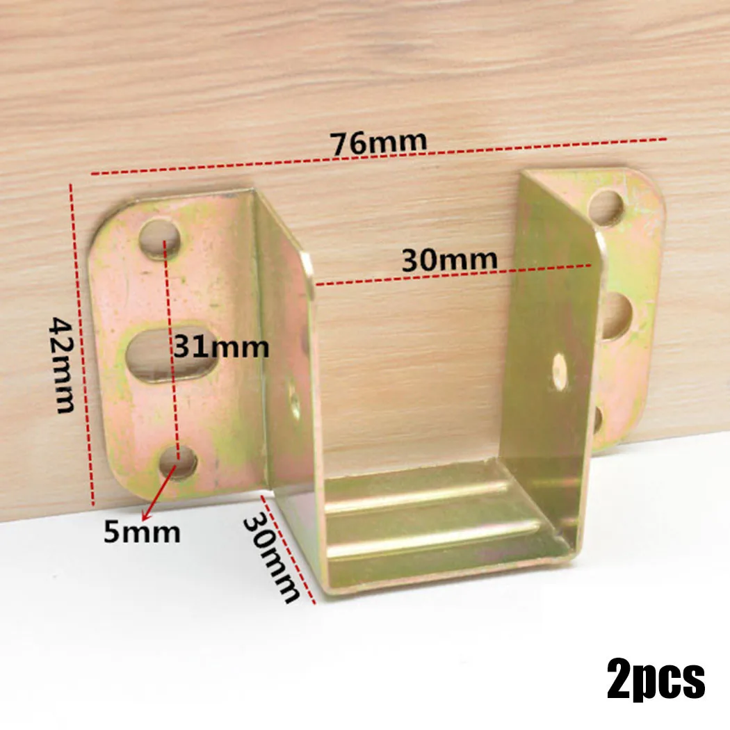 2pcs U Shaped Metal Bed Bracke - Furniture Rails Hardware 评论和价格