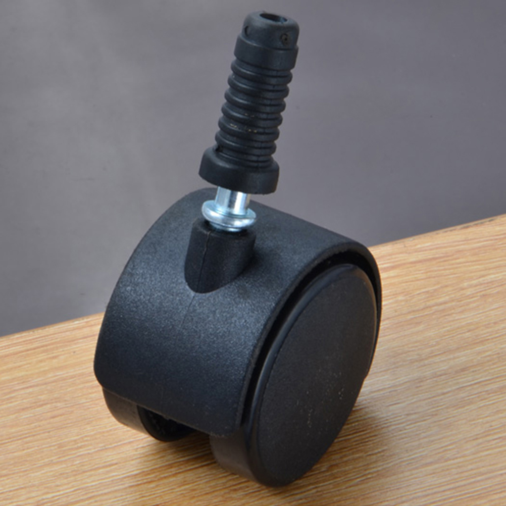 4Pcs Swivel Caster Wheels Blac - Office Furniture Hardware 评论和价格