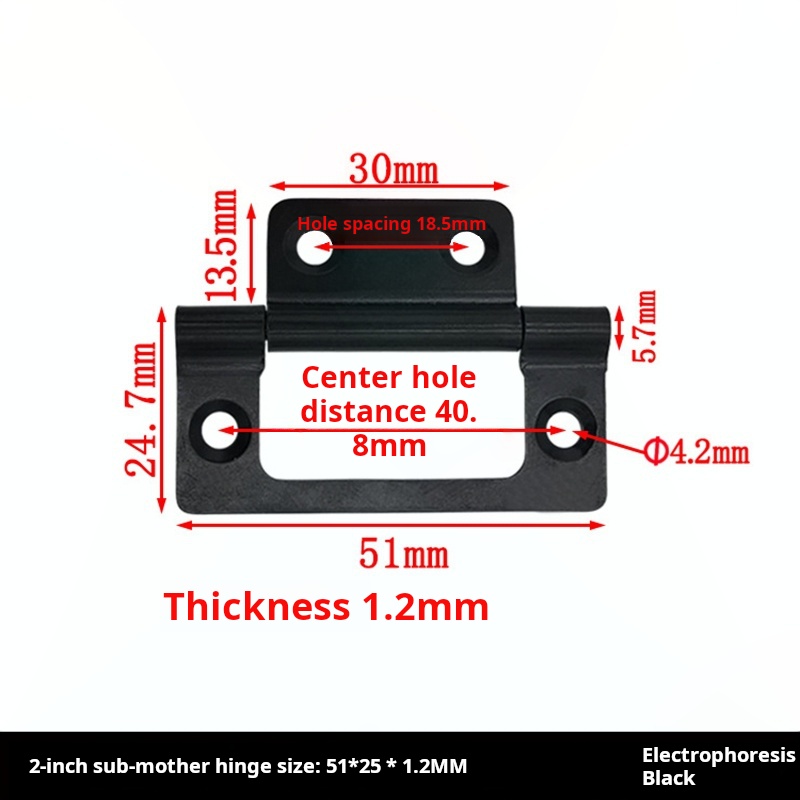 1PCS 2-inch Mother child Hinge - Furniture Hardware Photos 评论和价格