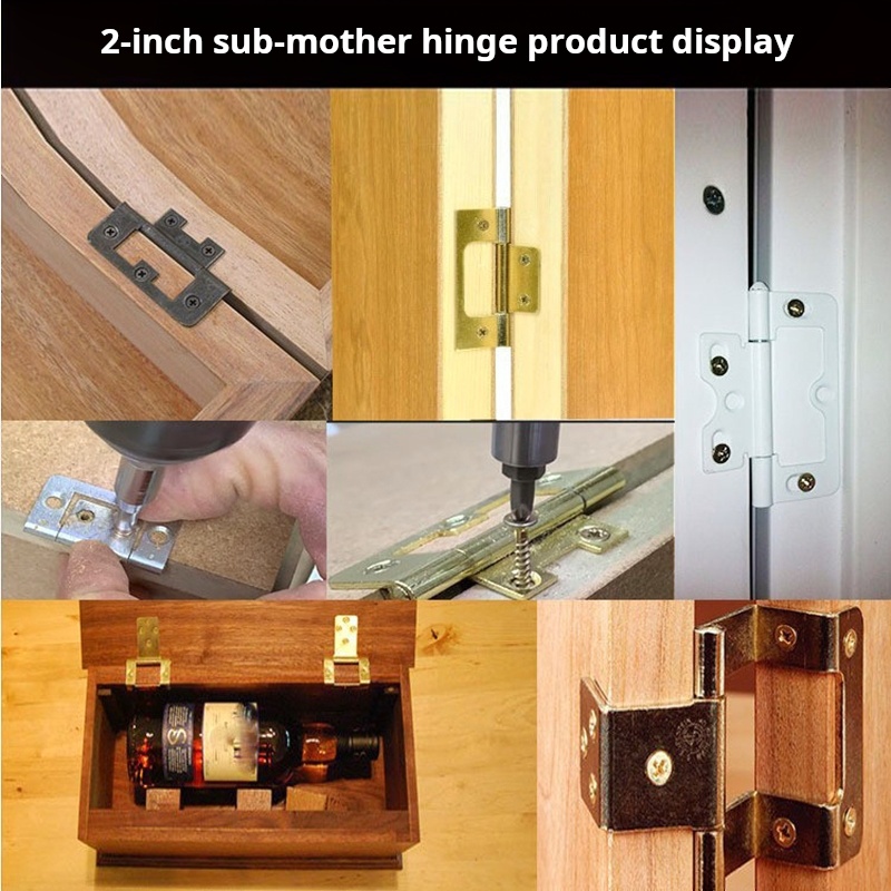 1PCS 2-inch Mother child Hinge - Furniture Hardware Photos 评论和价格