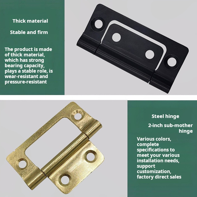 1PCS 2-inch Mother child Hinge - Furniture Hardware Photos 评论和价格