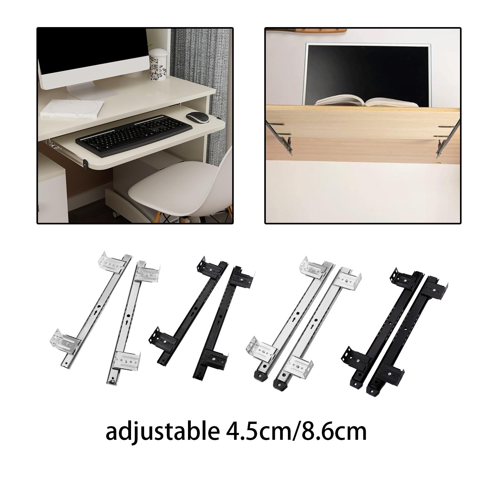 Keyboard Tray Slides Metal Cab - Furniture Rails Hardware 评论和价格