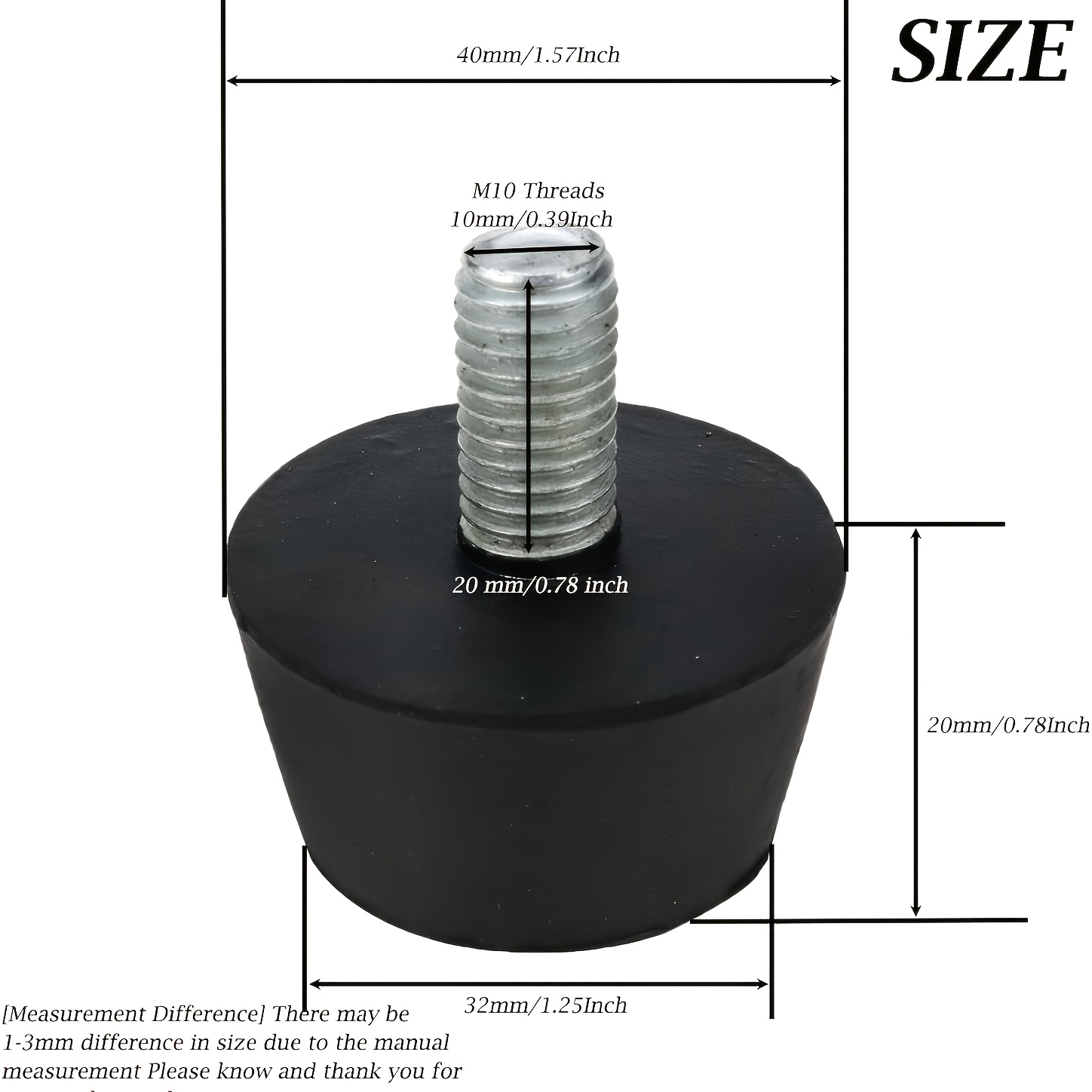 4Pcs Rubber Adjustable Feet Pa - Furniture Foot Pad 评论和价格