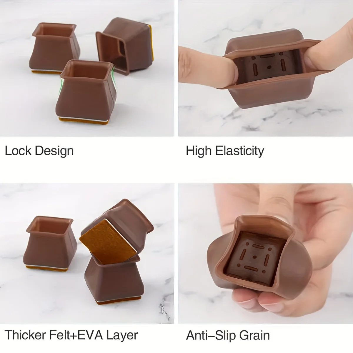 Silicone Edge Wrapped Chair Fo - Furniture Foot Pad 评论和价格
